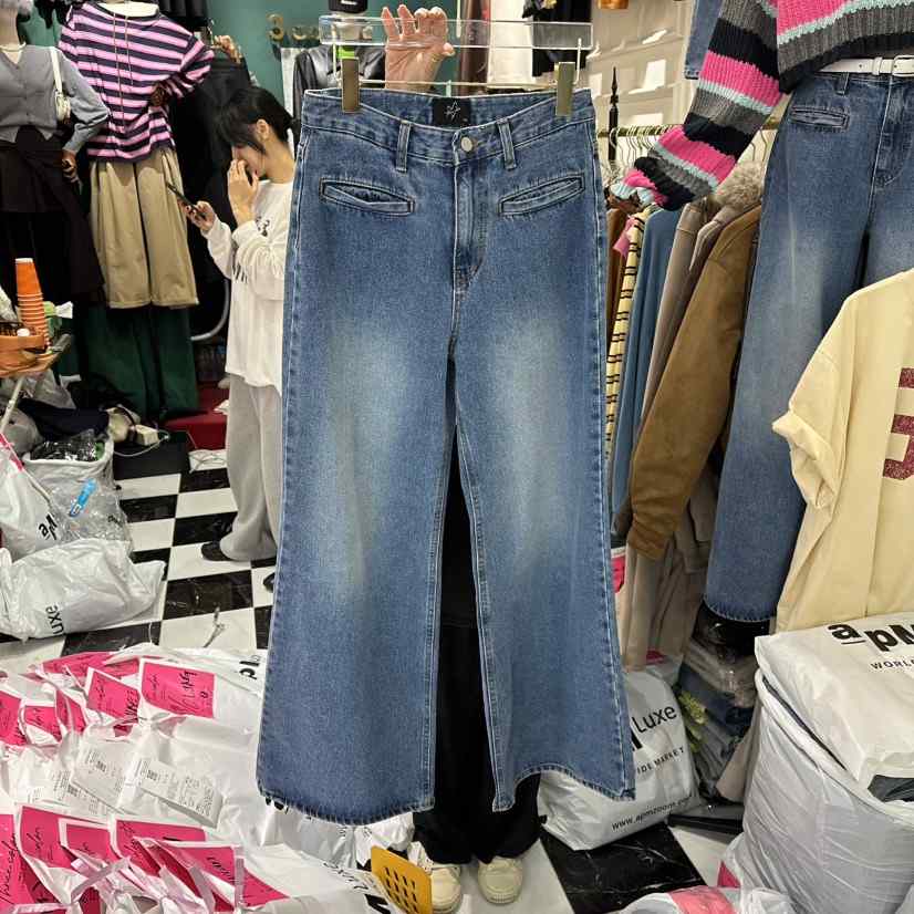 3COLOR東大門㊣直郵女士新款人氣牛仔褲Three color牛仔褲