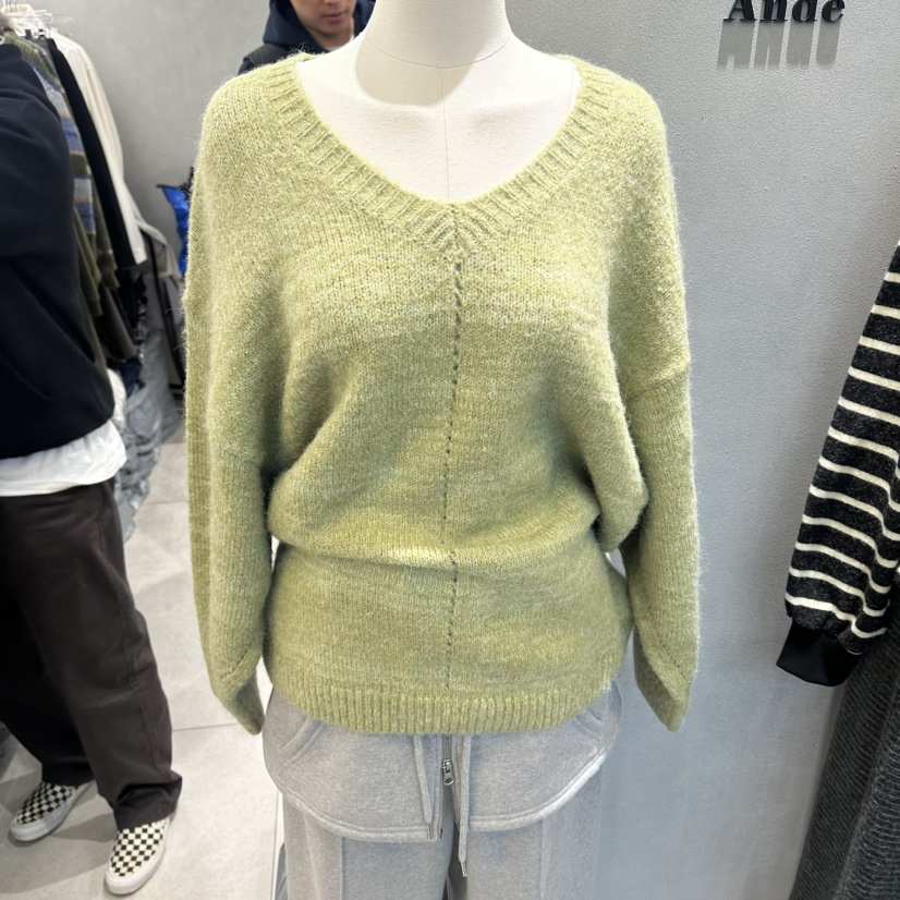 ANDE韓國代購㊣女士新款25秋冬職業人氣時尚休閑推薦熱賣毛衣Ande毛衣