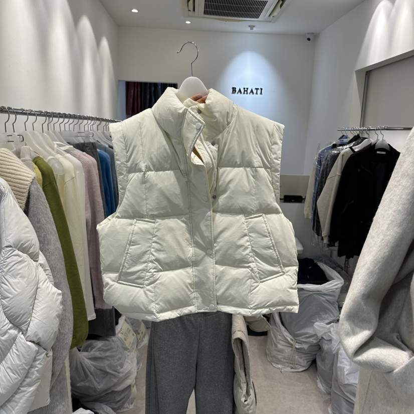 BAHATI韓國代購㊣女士新品人氣休閑時尚熱賣推薦馬甲填充鴨絨BAHATI馬甲