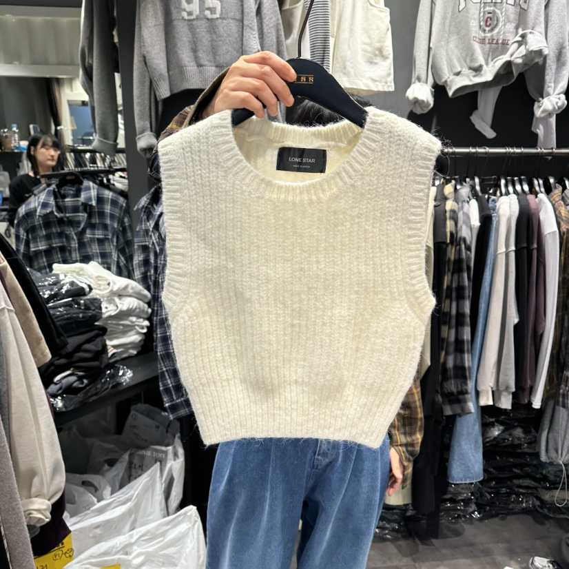 LONE STAR韓國直郵㊣女士新品推薦25秋冬真品熱賣休閑馬甲LONE STAR馬甲