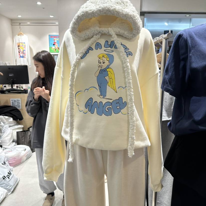 J.BALLOON韓國直郵㊣女裝新品熱賣休閑推薦25秋冬衛衣加絨J.BALLOON衛衣