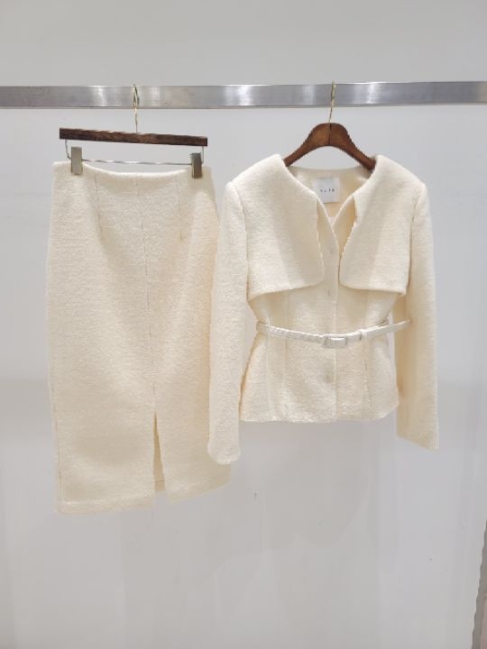 CATS東大門㊣直郵女裝新品時尚休閑推薦套裝含腰帶羊毛套裝CAT.S套裝