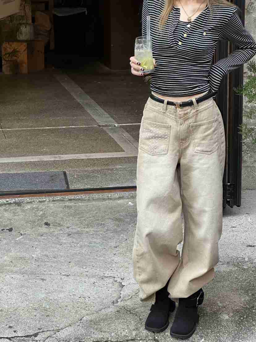 ZEROZERO韓國代購㊣女裝新品人氣25秋冬真品牛仔褲不含腰帶ZEROZERO牛仔褲