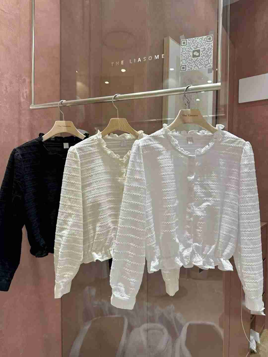 THE LIASOME東大門㊣實拍女裝新品時尚休閑推薦襯衫蕾絲衫THE LIASOME襯衫/蕾絲衫