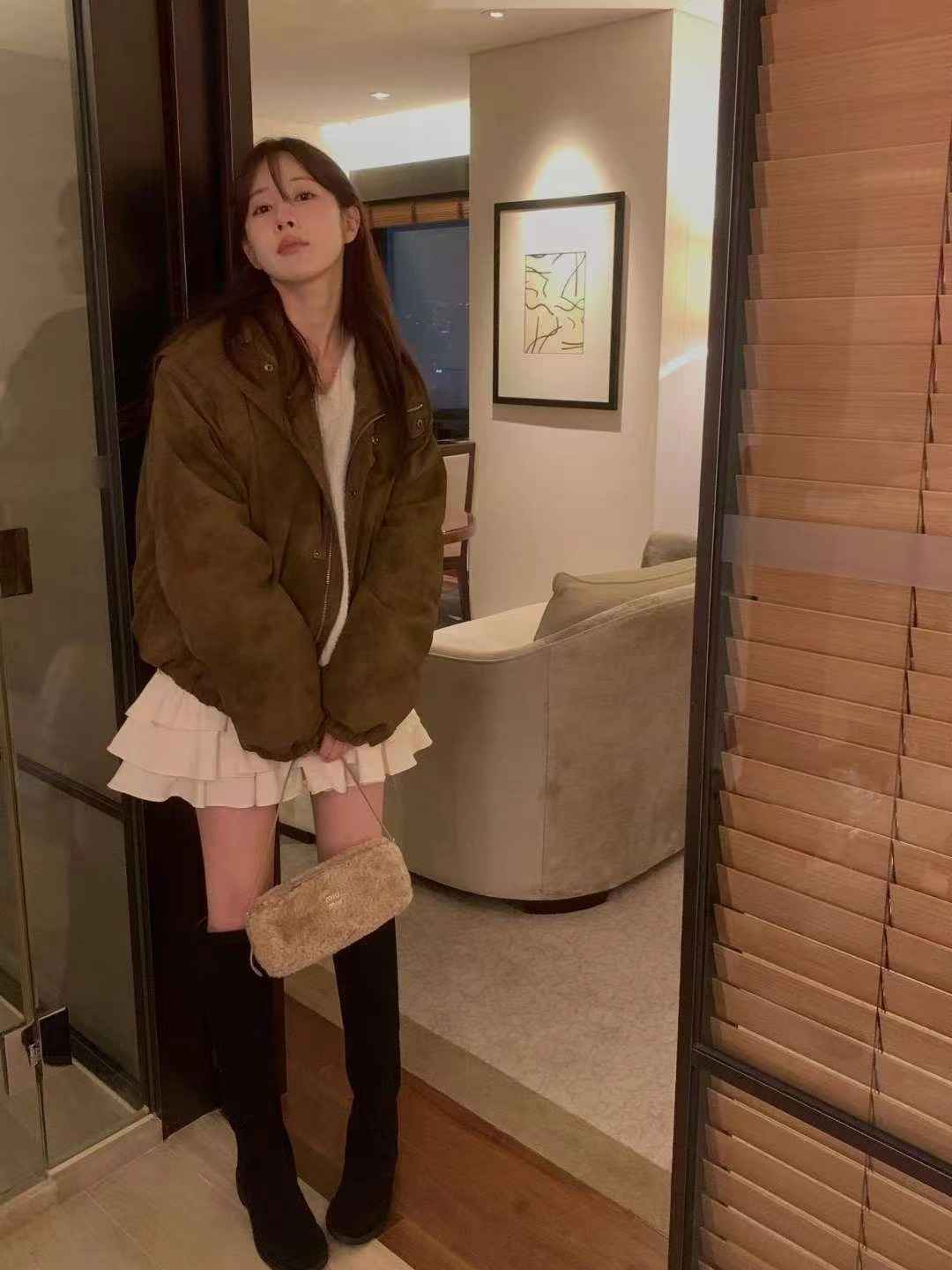 MIELLE-미엘르-OT東大門㊣實拍女裝新款熱賣時尚夾克泰迪熊MIELLE-미엘르-OT夾克