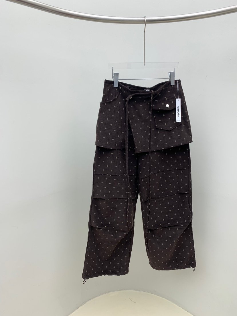 SEOLO韓國直郵㊣女裝新品推薦人氣25秋冬職業時尚裙褲燈芯絨Seolo seoul裙褲