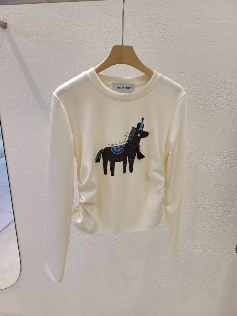 THE OTHER韓國直郵㊣女士新品真品人氣休閑時尚推薦長袖T恤THE OTHER長袖T恤