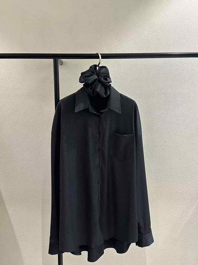 POSTMODERN韓國直郵㊣女裝新品25秋冬襯衫蕾絲衫含頭飾褶皺POSTMODERN襯衫/蕾絲衫