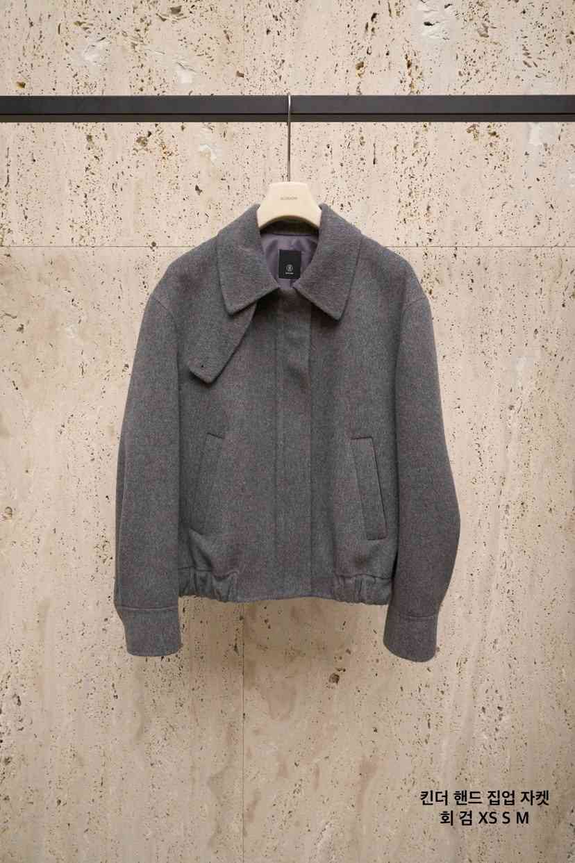 BLOSSOM東大門㊣直郵女裝新款推薦時尚熱賣休閑短款大衣拉鏈BLOSSOM短款大衣