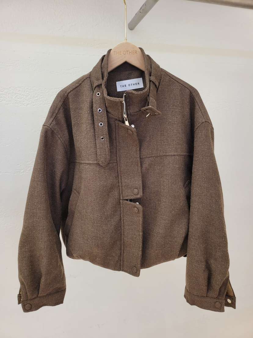 THE OTHER東大門㊣實拍女裝新款人氣職業推薦25秋冬夾克羊毛THE OTHER夾克