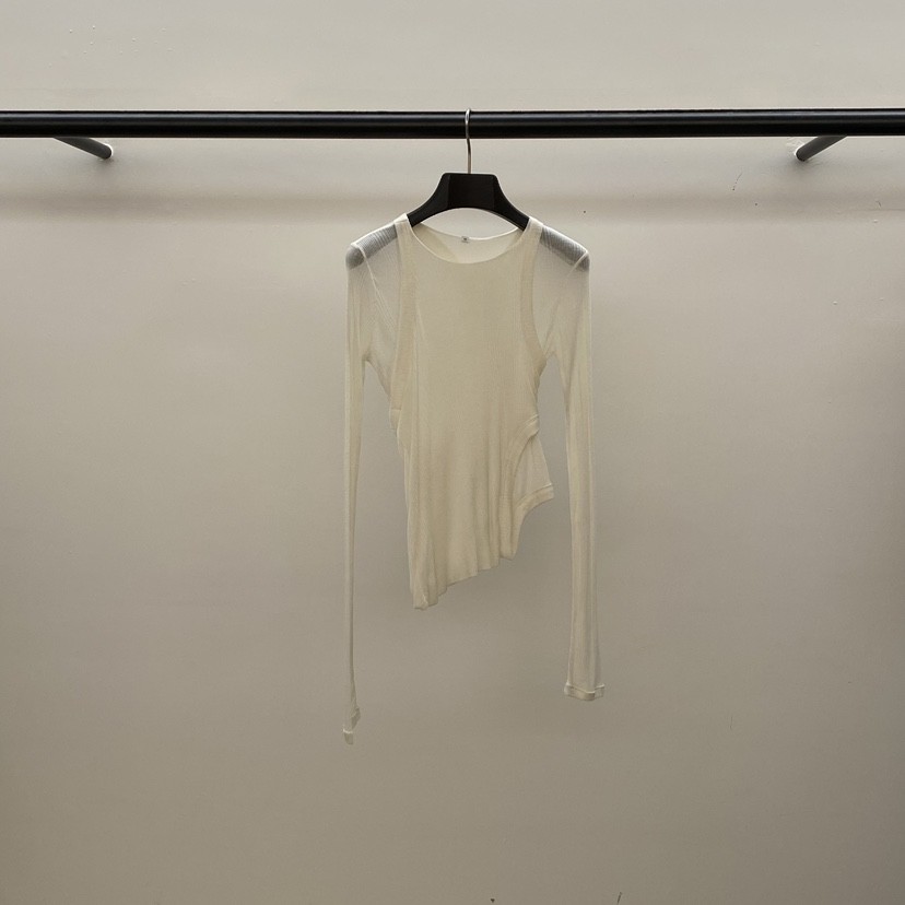 ID韓國直郵㊣女裝新品25秋冬時尚推薦休閑真品長袖T恤假兩件ID長袖T恤