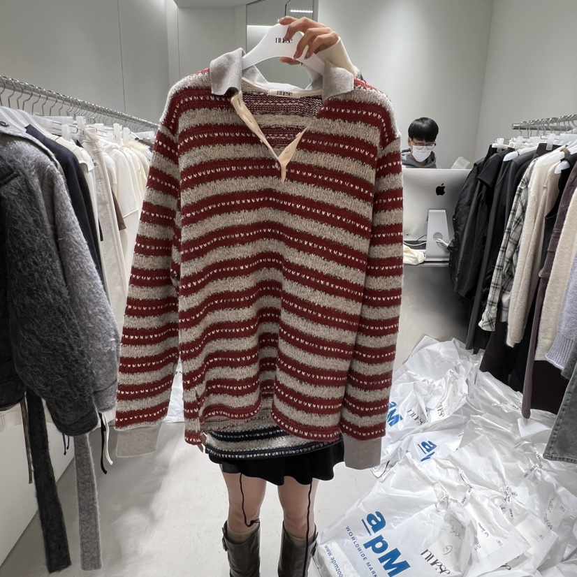 NUESE韓國代購㊣女士新款人氣真品時尚熱賣休閑推薦職業針織衫NUESE針織衫