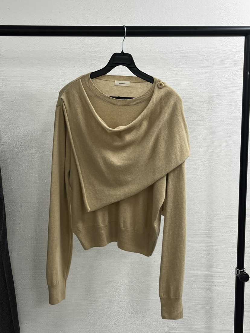 WELL KNOWN韓國直郵㊣女士新款時尚職業熱賣針織衫羊絨披肩WELL KNOWN針織衫