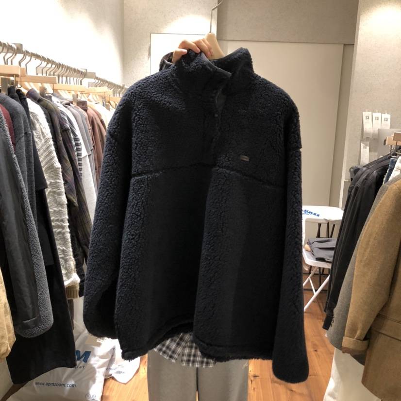 COMELY韓國直郵㊣女士新款真品時尚熱賣人氣職業衛衣羊毛拉鏈COMELY衛衣