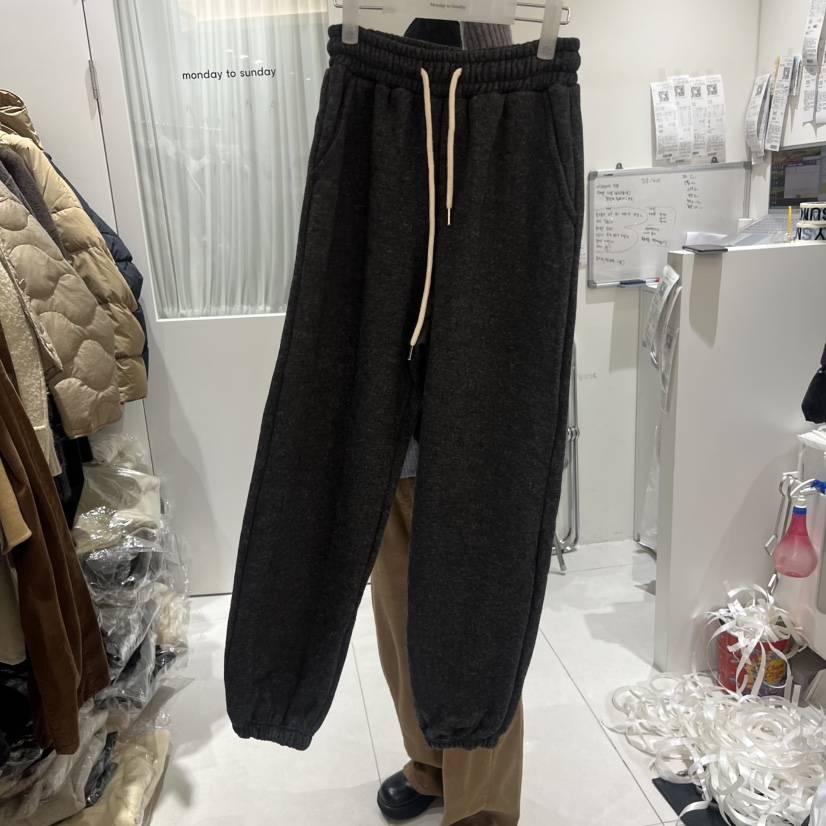 MONDAY TO SUNDAY東大門㊣直郵女裝新款25秋冬休閑褲加絨MONDAY TO SUNDAY休閑褲