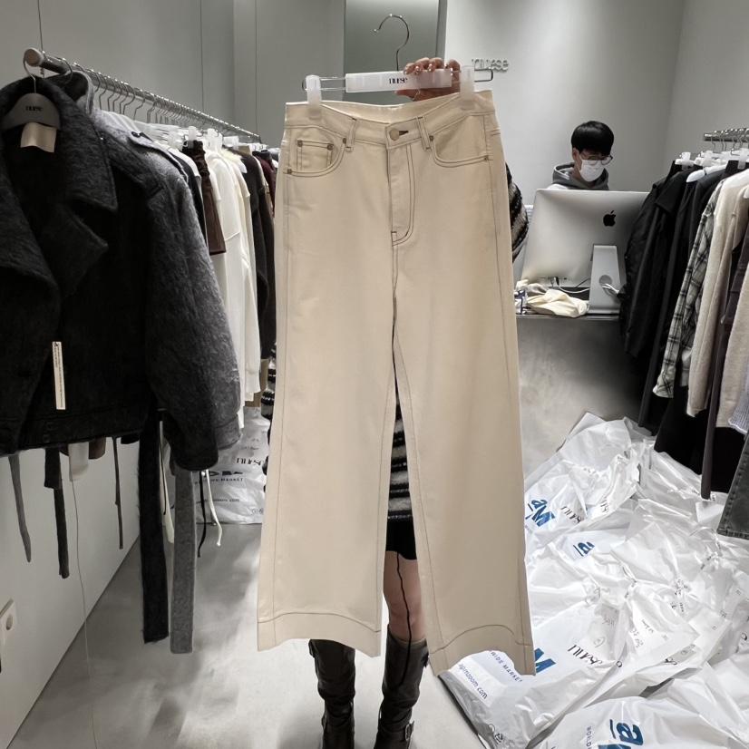 NUESE東大門㊣實拍女裝新款真品25秋冬熱賣人氣職業推薦牛仔褲NUESE牛仔褲