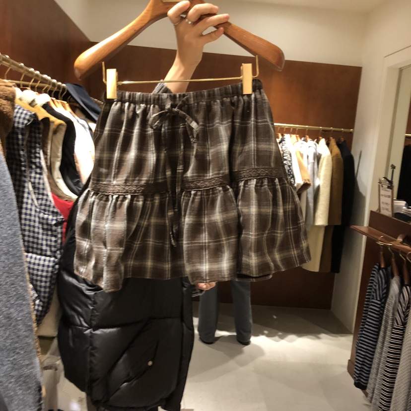 HEBON韓國直郵㊣女裝新品真品推薦人氣職業休閑熱賣短裙格紋HEBON短裙