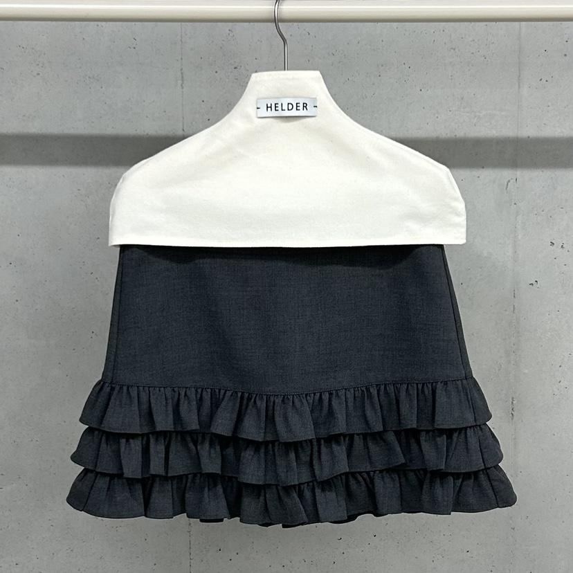 HELDER-P東大門㊣直郵女士新品時尚25秋冬真品推薦短裙荷葉邊HELDER短裙