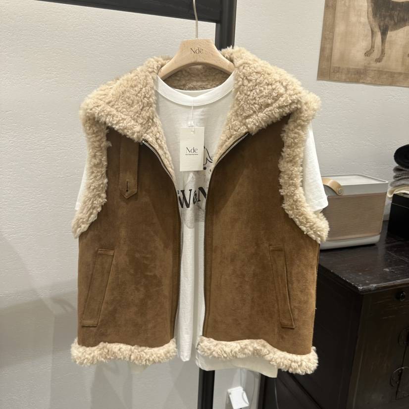 NDE東大門㊣直郵女士新款休閑時尚推薦25秋冬人氣馬甲不含內搭NDE馬甲