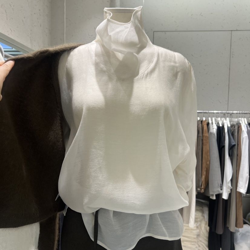 BRONZE東大門㊣實拍女士新款25秋冬人氣真品時尚襯衫蕾絲衫BRONZE襯衫/蕾絲衫