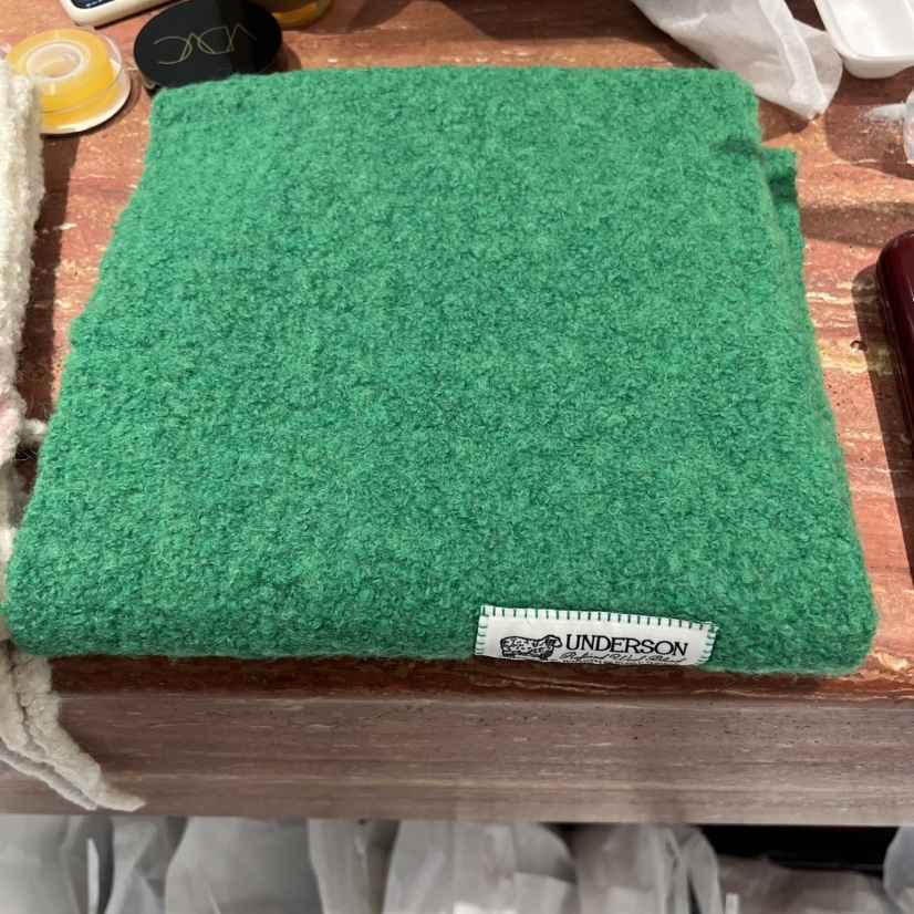 UNDERSON東大門㊣直郵女士新款時尚圍巾披肩美利奴羊毛格子UNDERSON圍巾/披肩