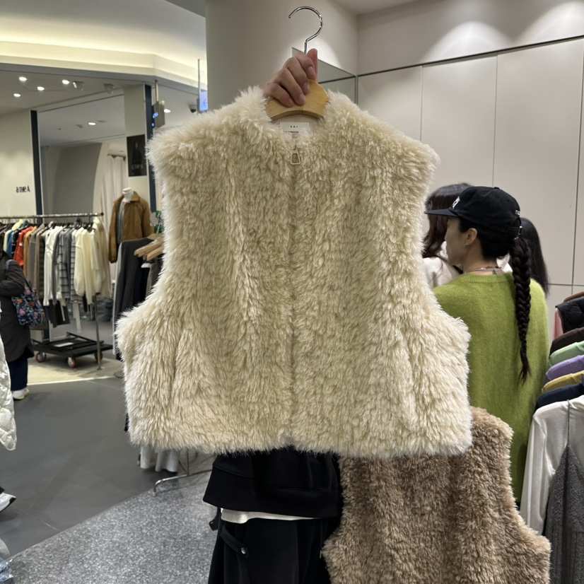 SOF東大門㊣實拍女士新品25秋冬推薦熱賣休閑人氣職業馬甲羊毛SOF馬甲