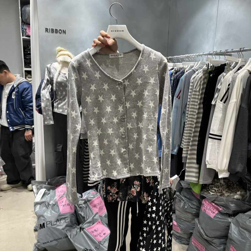 RIBBON東大門㊣代購女裝新款熱賣時尚25秋冬真品推薦針織衫RIBBON針織衫