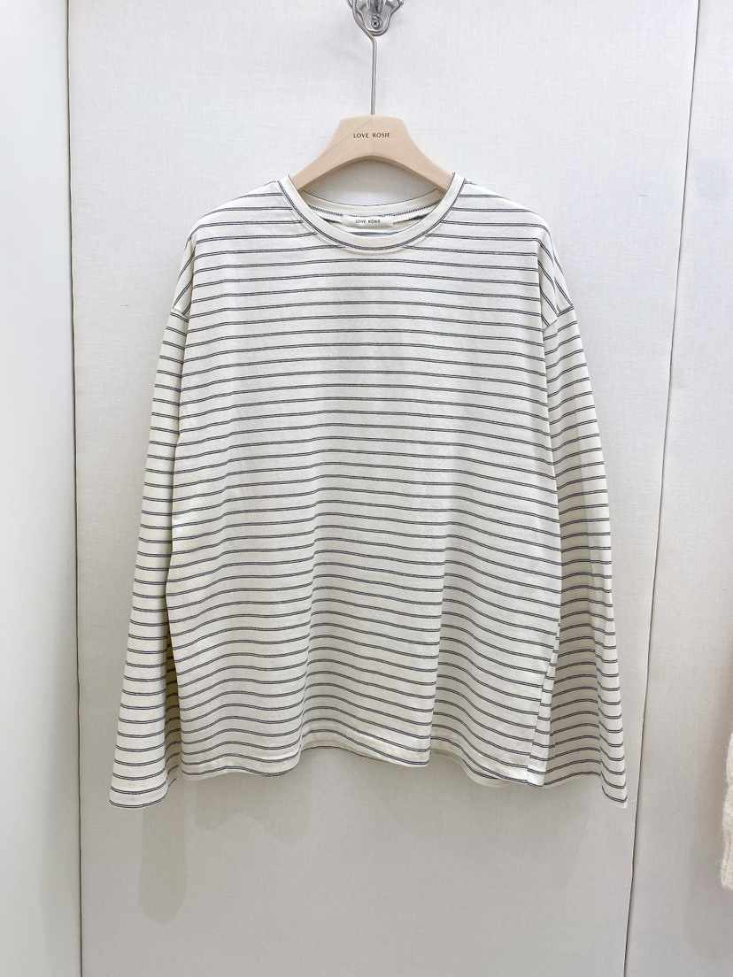NINESQUARED韓國代購㊣女士新品休閑時尚熱賣職業推薦長袖T恤LOVE ROSIE長袖T恤