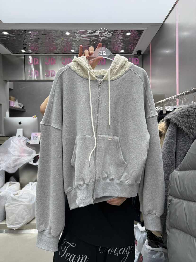 JUDYQUE東大門㊣直郵女裝新款職業人氣熱賣時尚夾克拉鏈連帽JUDYQUE夾克