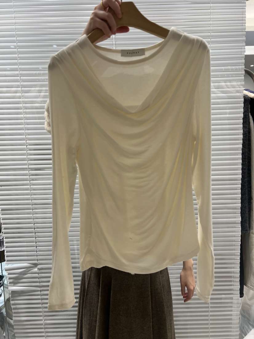 FF韓國代購㊣女士新品時尚人氣推薦熱賣真品職業休閑長袖T恤FF/SUNDAY長袖T恤