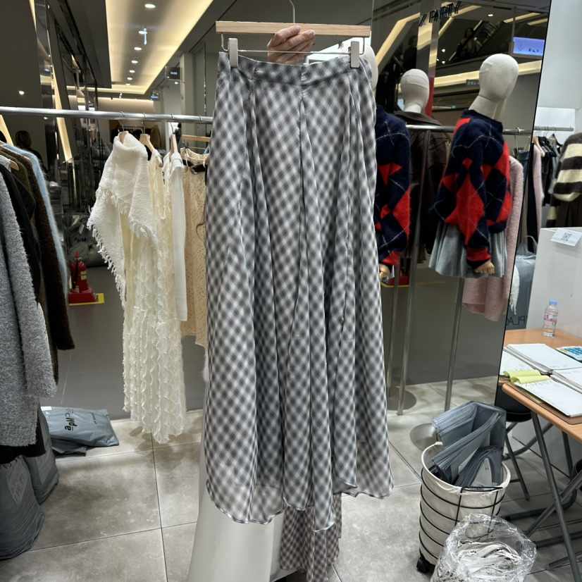 XPARTY東大門㊣直郵女裝新款真品熱賣25秋冬人氣時尚休閑長裙XPARTY長裙