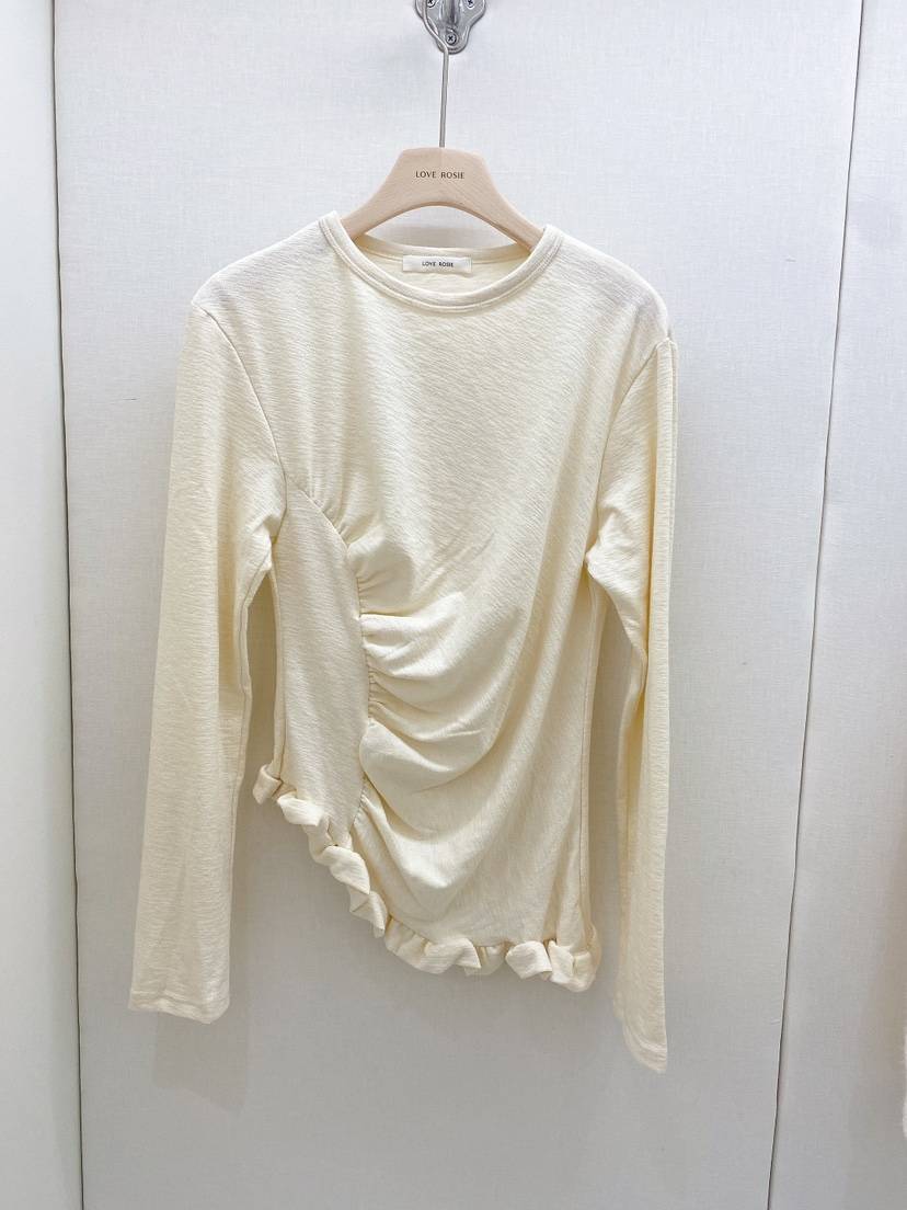 NINESQUARED韓國直郵㊣女士新款休閑真品25秋冬職業長袖T恤LOVE ROSIE長袖T恤