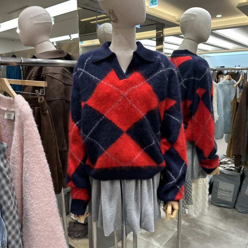 XPARTY東大門㊣實拍女裝新品休閑人氣推薦時尚職業25秋冬針織衫XPARTY針織衫