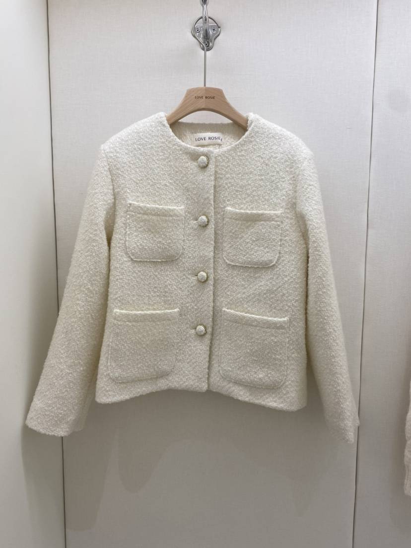 NINESQUARED韓國代購㊣女士新款推薦熱賣真品職業25秋冬夾克花呢LOVE ROSIE夾克