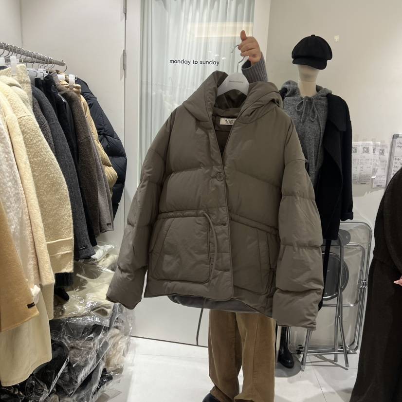 MONDAY TO SUNDAY東大門㊣直郵女裝新品職業短款羽絨服絨MONDAY TO SUNDAY短款羽絨服