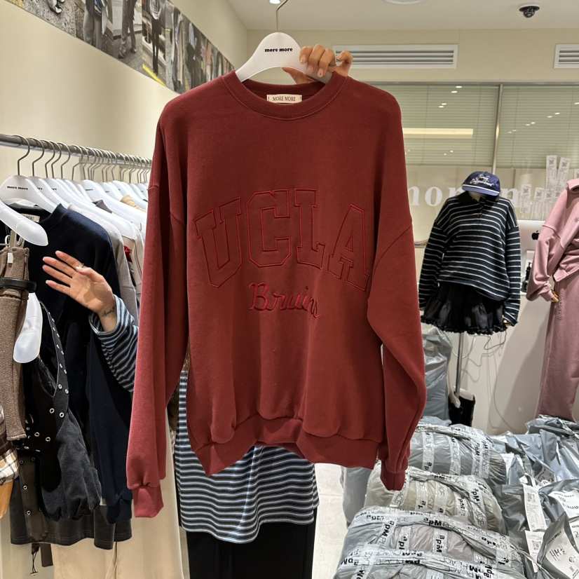 MOREMORE東大門㊣實拍女士新品時尚推薦真品職業熱賣衛衣加絨more more衛衣