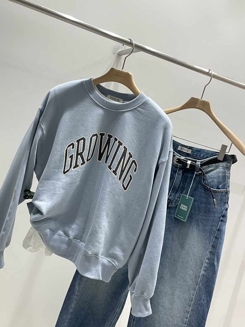 KINOA東大門㊣代購女士新款職業時尚人氣25秋冬熱賣休閑衛衣KINOA衛衣