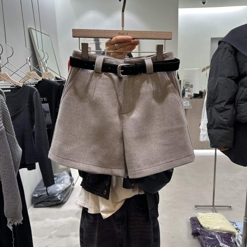 PART3韓國代購㊣女裝新款時尚人氣熱賣職業短褲含腰帶系腰帶Part.3短褲