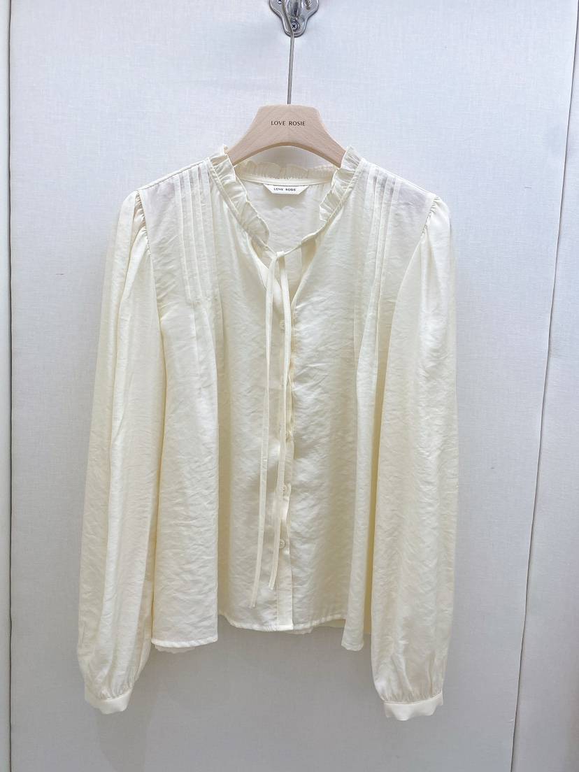 NINESQUARED韓國代購㊣女裝新品人氣休閑真品推薦襯衫蕾絲衫LOVE ROSIE襯衫/蕾絲衫