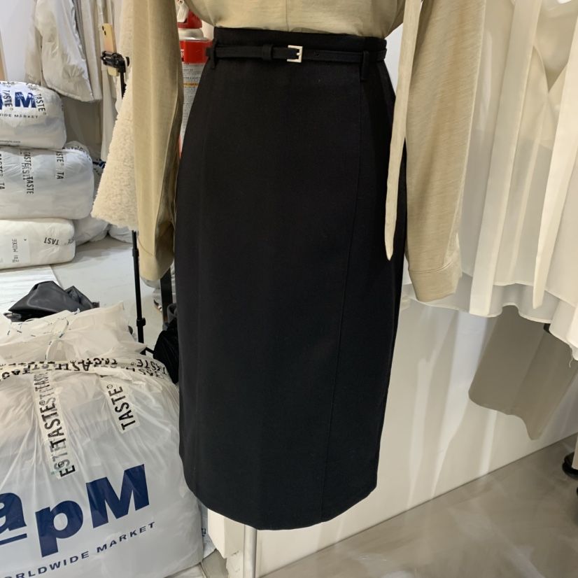 CHAE東大門㊣代購女士新品25秋冬推薦人氣半身裙中短裙含腰帶CHAE半身裙/中短裙