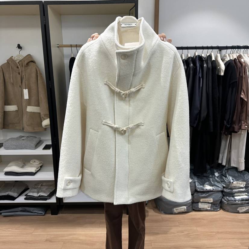 MUYBIEN東大門㊣實拍女裝新品25秋冬休閑人氣時尚熱賣夾克高領MUYBIEN夾克