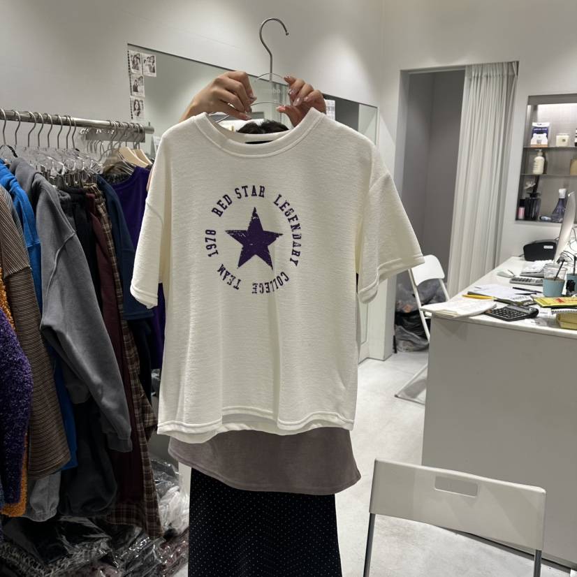 COMBO韓國直郵㊣女裝新品推薦休閑時尚真品職業人氣熱賣T恤COM_BOT恤