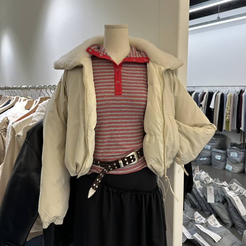 AVECNOUS東大門㊣代購女士新品真品推薦休閑短款羽絨服鴨絨AVECNOUS短款羽絨服