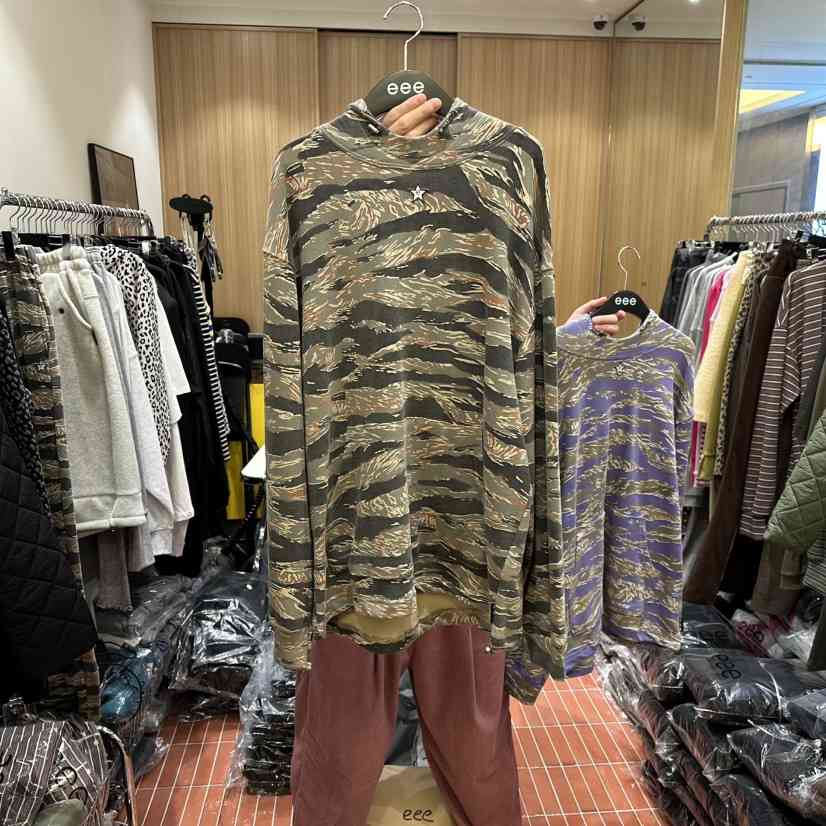 E/E/E東大門㊣代購女裝新款休閑25秋冬時尚推薦職業衛衣兜帽E/E/E衛衣