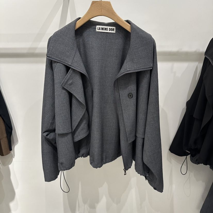 LAMINEDOR東大門㊣代購女裝新品25秋冬時尚人氣熱賣真品夾克LA MINE DOR夾克