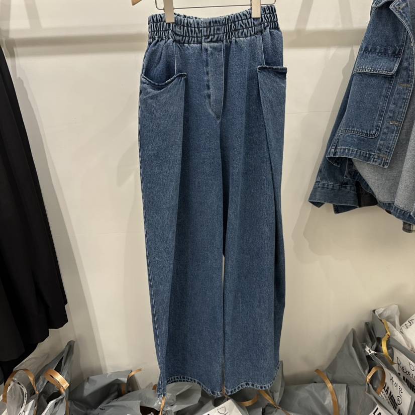 LAMINEDOR韓國直郵㊣女士新品職業人氣時尚真品熱賣推薦牛仔褲LA MINE DOR牛仔褲