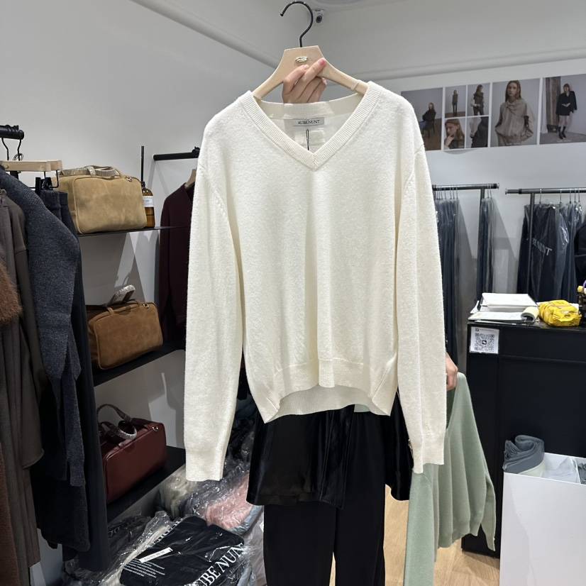 aube nunt東大門㊣實拍女裝新款時尚人氣推薦25秋冬針織衫aube nunt針織衫