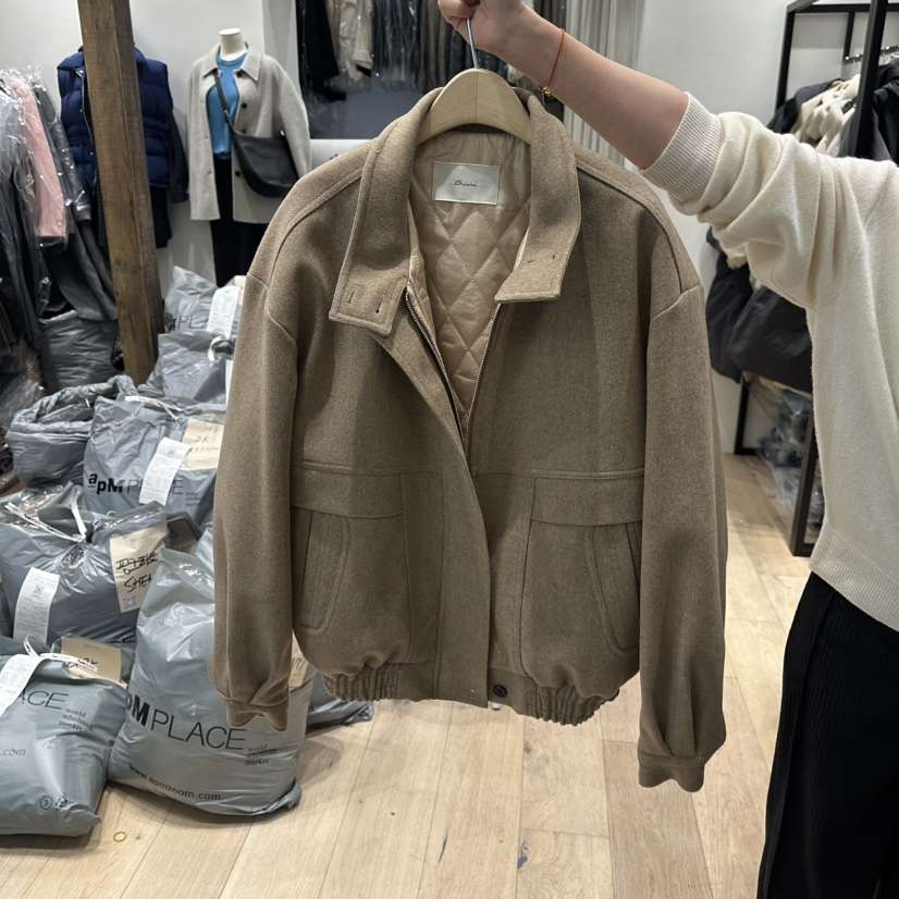 BRUNI/RICOTTA韓國直郵㊣女裝新款25秋冬時尚真品熱賣夾克BRUNI/RICOTTA夾克