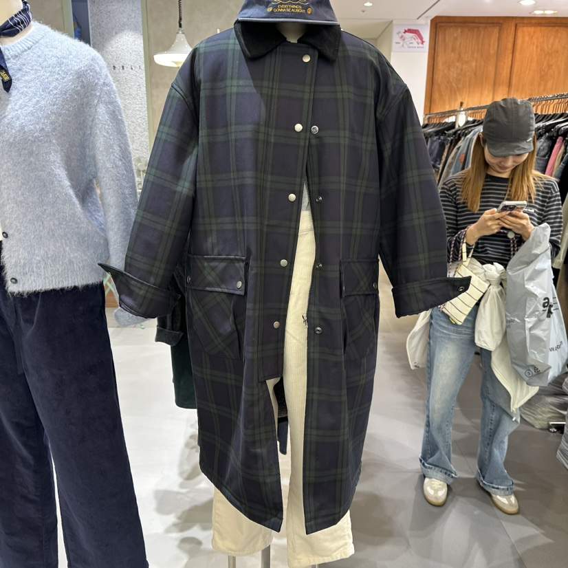 DELI JENNY東大門㊣實拍女士新品時尚25秋冬休閑人氣長款風衣DELI JENNY長款風衣