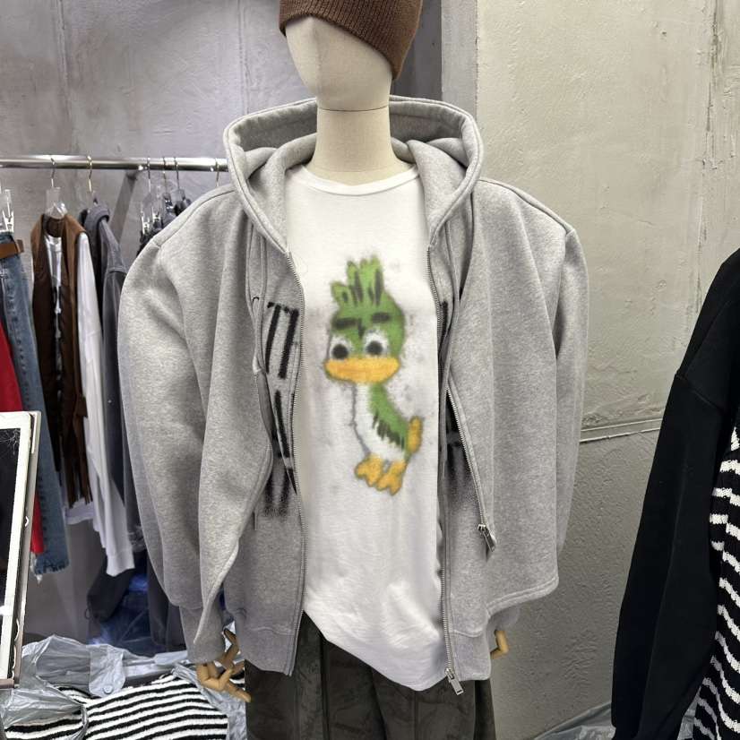 AMOUR韓國直郵㊣女裝新款真品休閑職業時尚推薦夾克拉鏈連帽AMOUR夾克